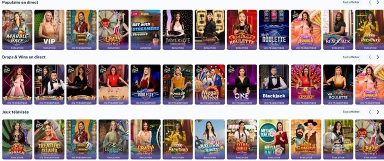 DailySpins Casino jeux live