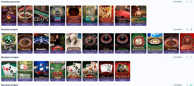 DailySpins Casino jeux table