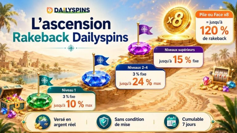 DailySpins Casino rakeback